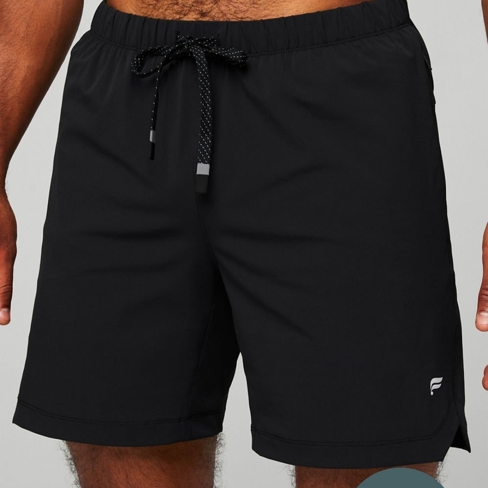 Fabletics Black Men's Athletic  Shorts with Drawstring Size M